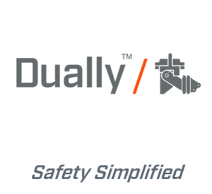 Dually double block and bleed line stop system logo