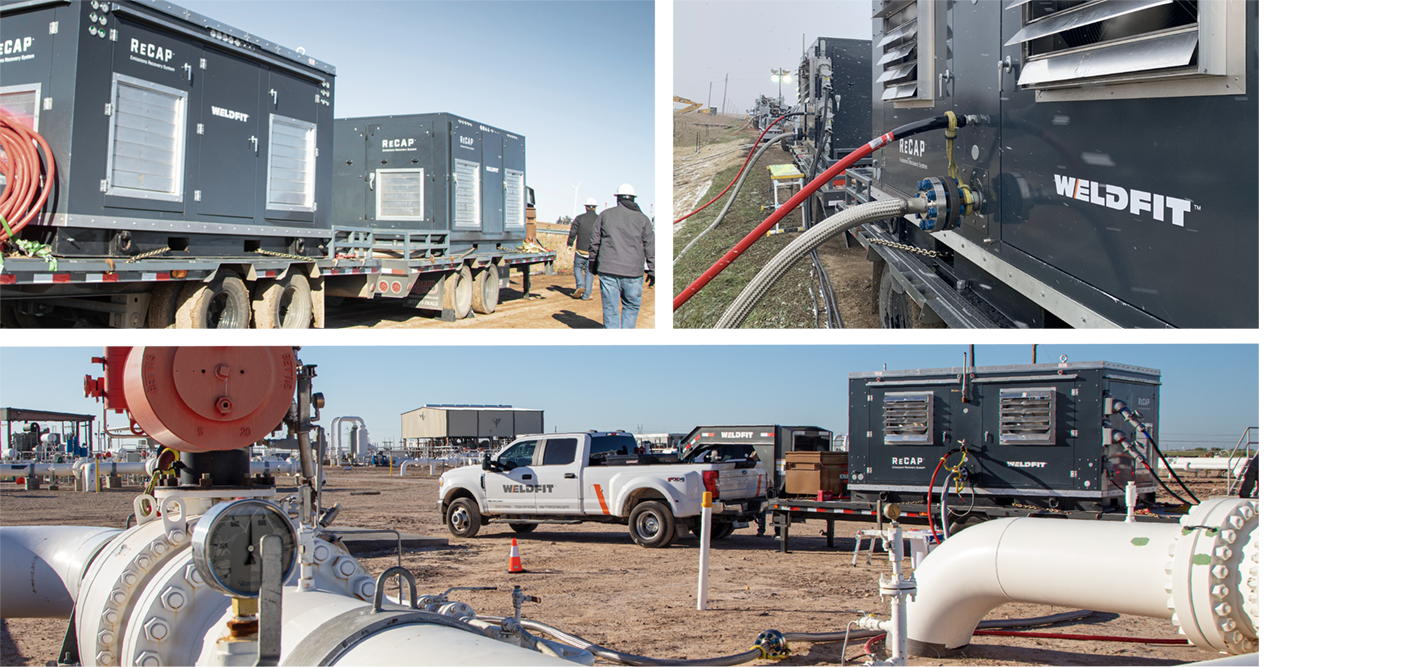 ReCAP XR300 units working to depressurize gas pipelines