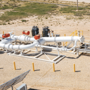 WeldFit SureLaunch Automated Pig Launcher installed on a customer job site