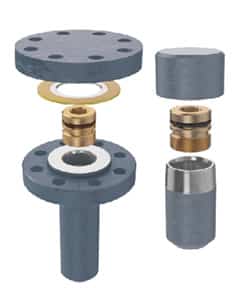 Purge and Equalization Fittings on a white background